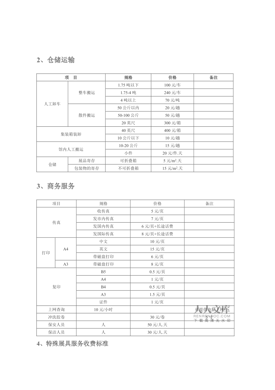 湖南國(guó)際會(huì)展中心場(chǎng)館人工裝卸服務(wù)報(bào)價(jià)指南